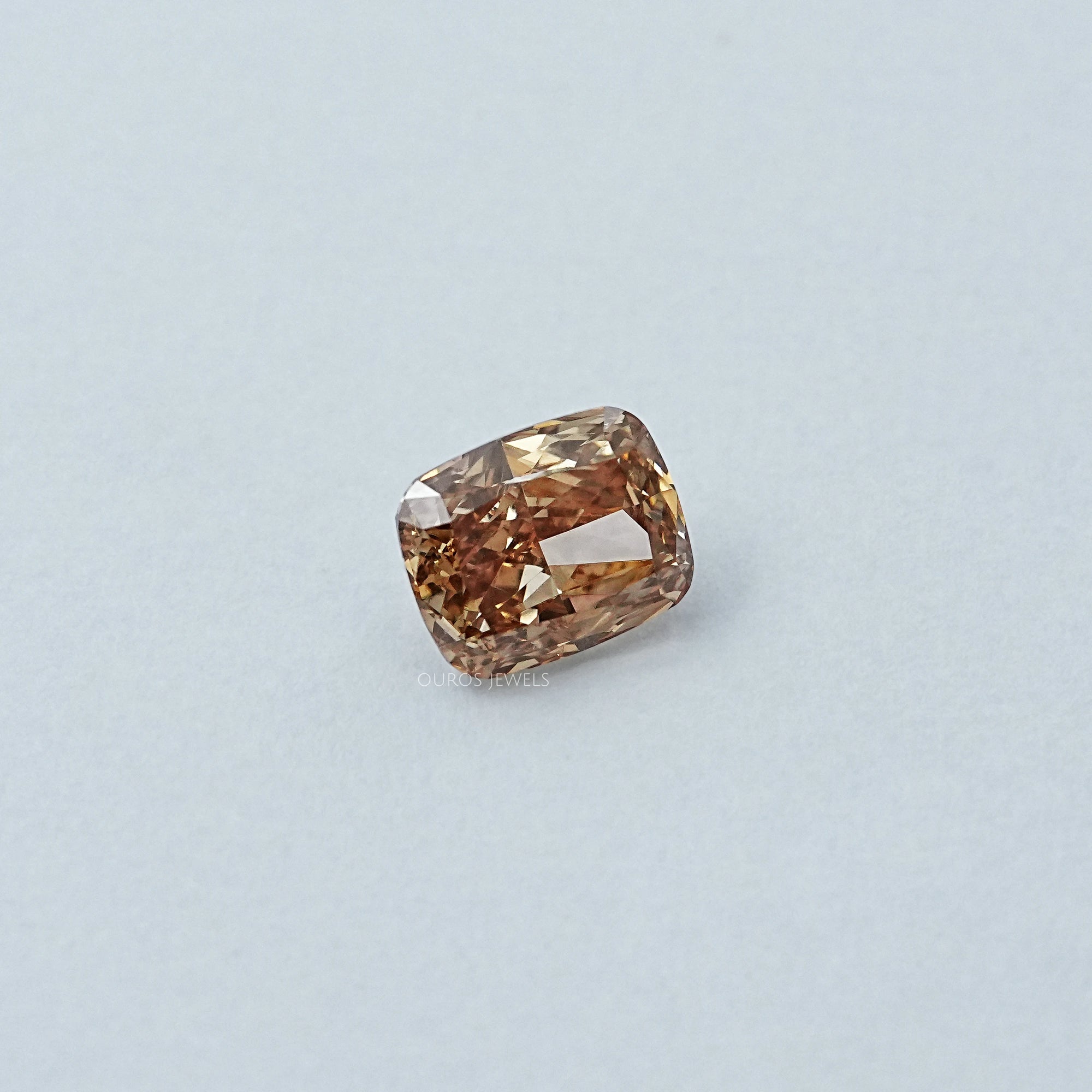Crushed Ice Cushion Cut Champagne Loose Diamond Loose