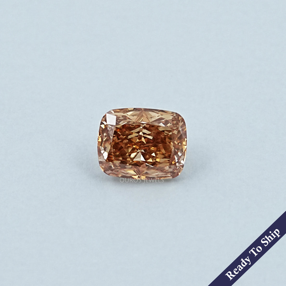 Crushed Ice Cushion Cut Champagne Loose Diamond Loose