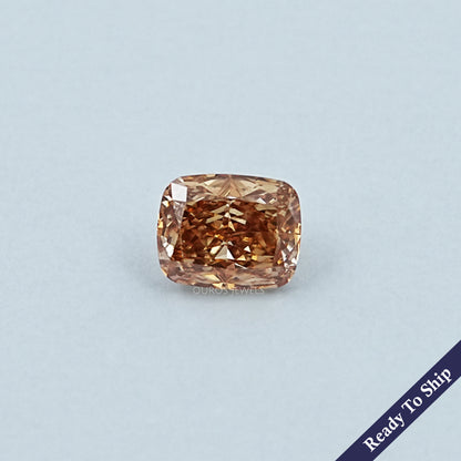 Crushed Ice Cushion Cut Champagne Loose Diamond Loose