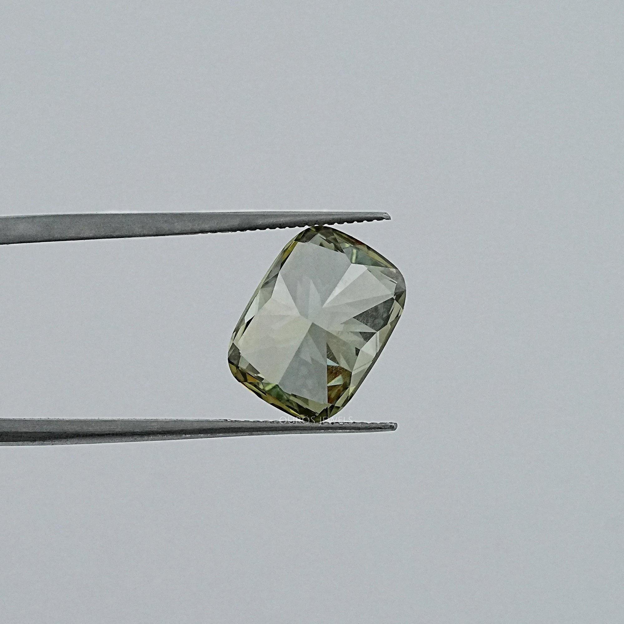 Fancy Deep Green Cushion Lab Diamond Loose