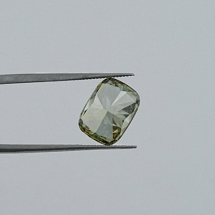 Fancy Deep Green Cushion Lab Diamond