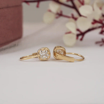 Cushion Lab Diamond Drop Dangle Earring
