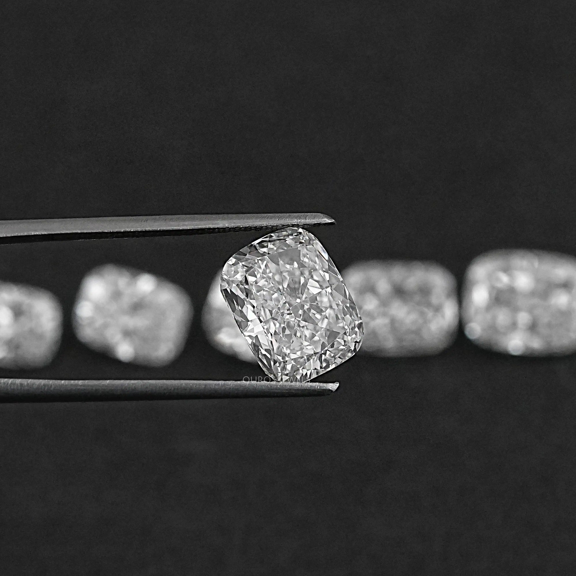 Certified Elongated Cushion Cut Lab Grown Diamond Loose