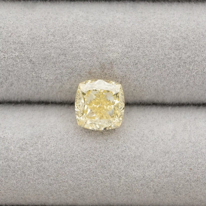 Fancy Vivid Yellow Cushion Loose Lab Grown Diamond