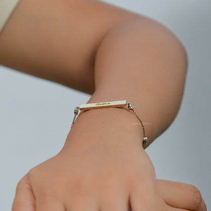 Guita Customize Bar Chain Bracelet