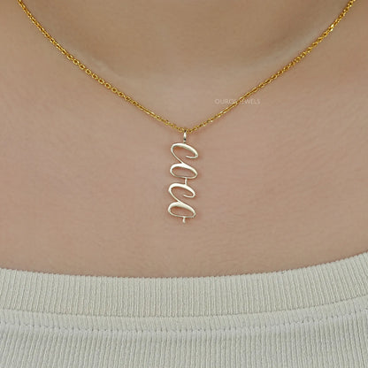 Round Diamond Chai Charm Pendant Necklace 