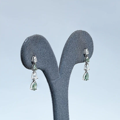 Pear Cut Lab Diamond Dangle Earrings Earrings