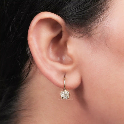 Cushion Lab Diamond Drop Dangle Earring