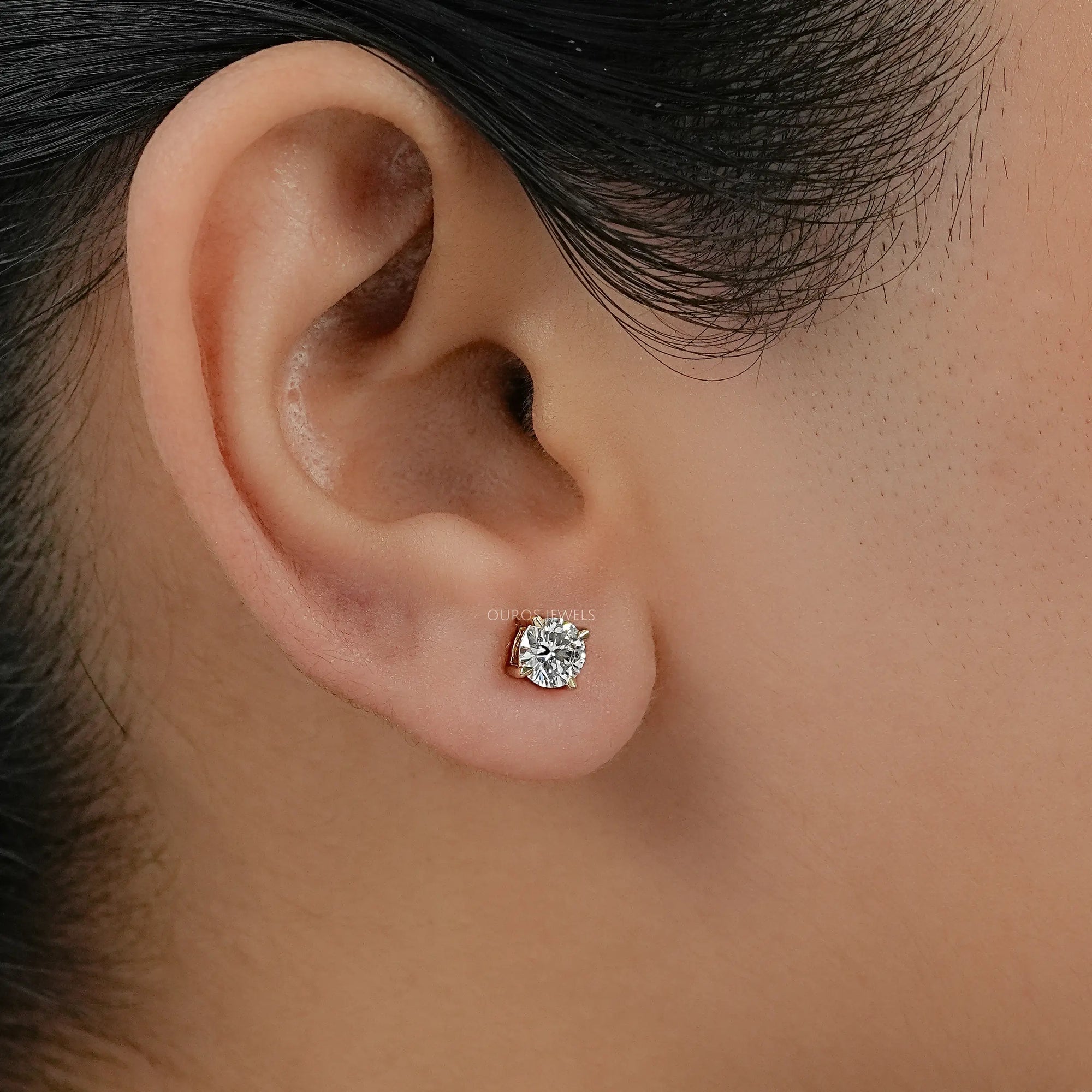 Round Brilliant Diamond Stud Earrings Earring