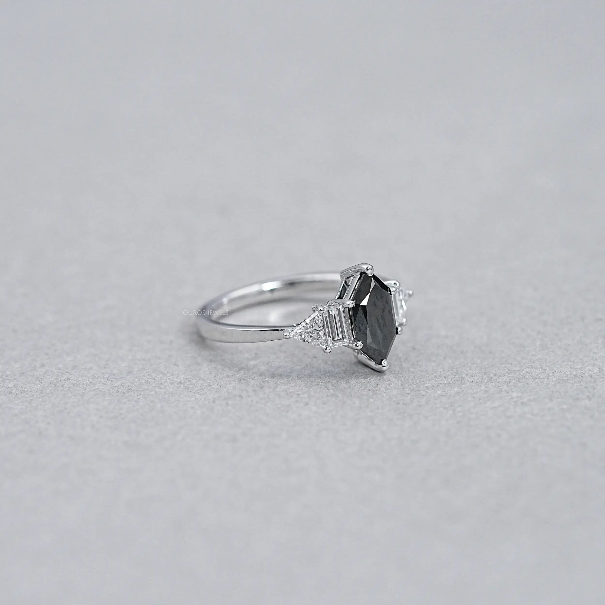 Dutch Marquise Black Diamond Anniversary Ring Ring
