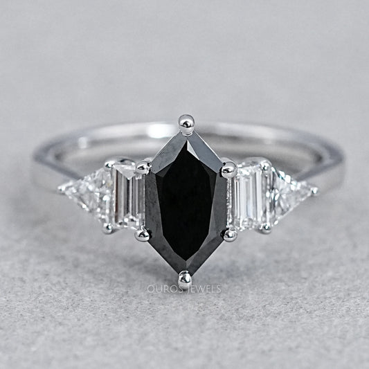 Dutch Marquise Black Diamond Anniversary Ring Ring