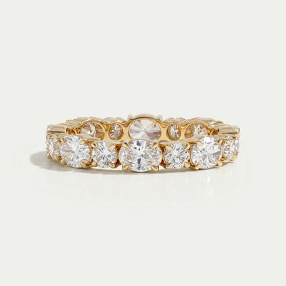 Oval And Round Diamond Eternity Band