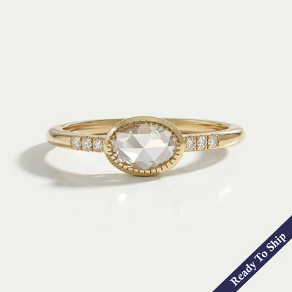 Toi Et Moi Pear Lab Grown Diamond Bypass Engagement Ring