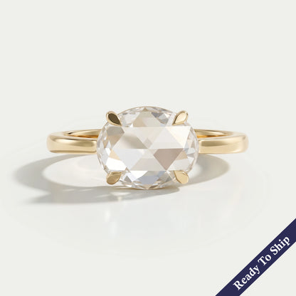 Toi Et Moi Pear Lab Grown Diamond Bypass Engagement Ring