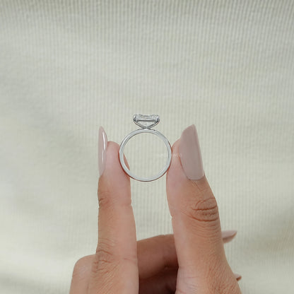 East West Radiant Lab Diamond Solitaire Ring Rings