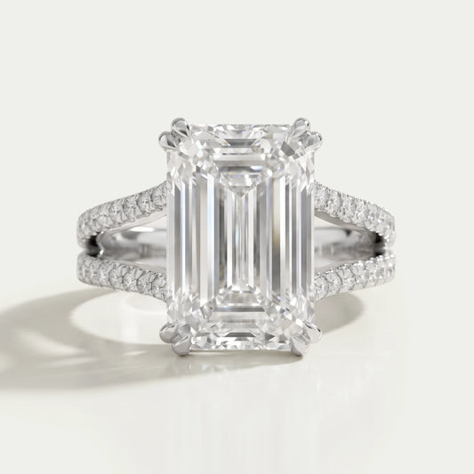 Emerald Cut Diamond Engagement Ring - Beyonce Edition 