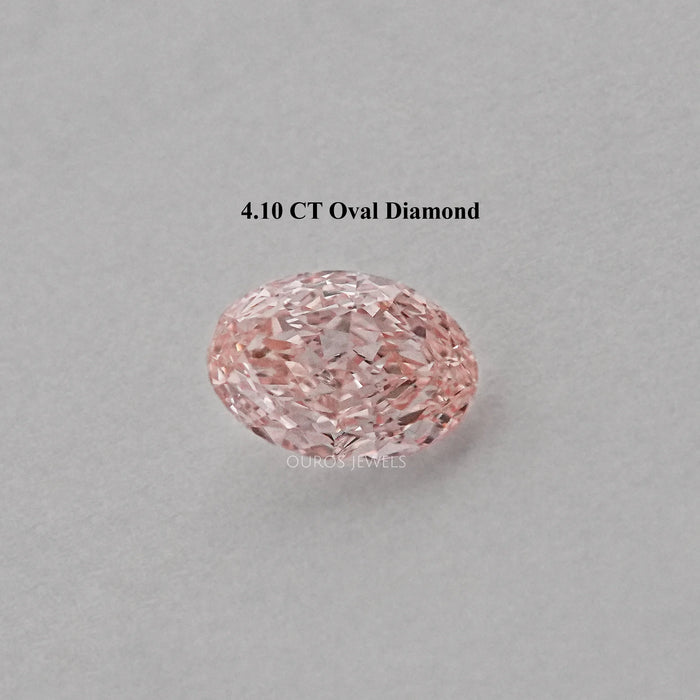 Fancy Pink Oval Shape Lab Created Diamond