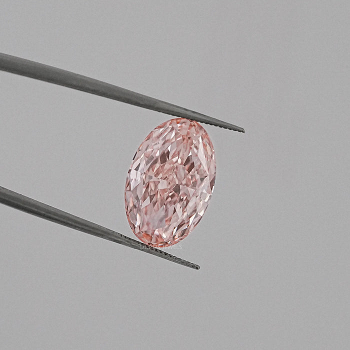 Fancy Pink Oval Shape Lab Created Diamond