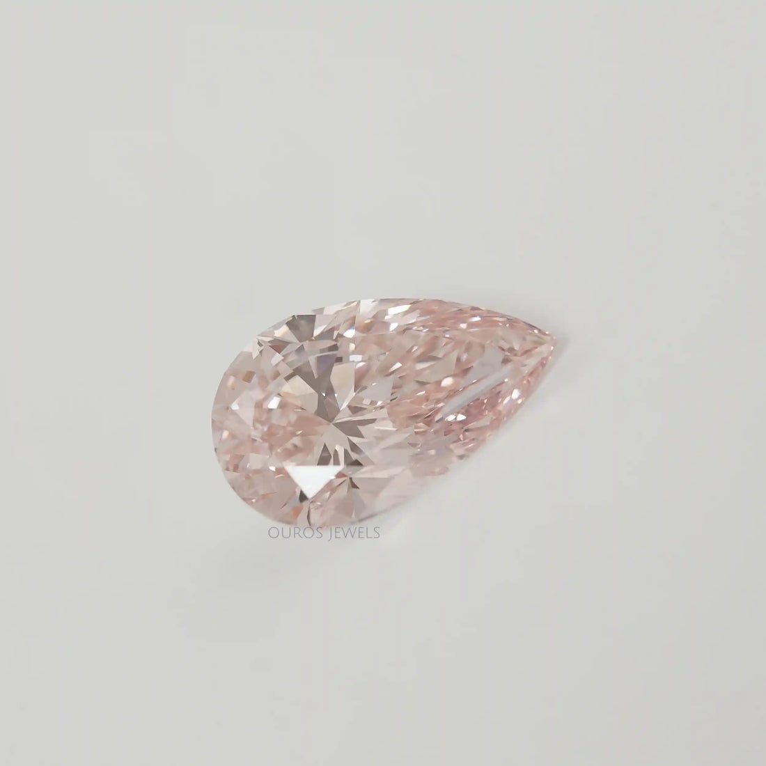 5.10 Carat Pear Cut Fancy Pink Lab Diamond Loose
