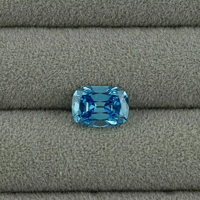 Fancy Vivid Blue Old Mine Cushion Lab Diamond