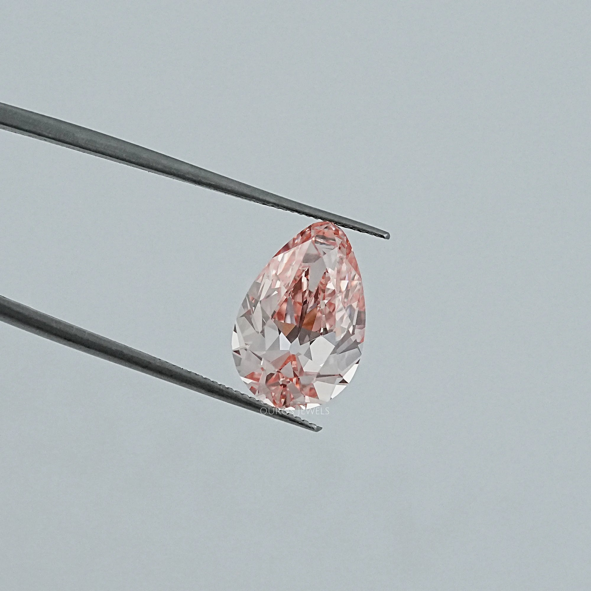 Fancy Vivid Pink Old Mine Pear Lab Grown Diamond Loose