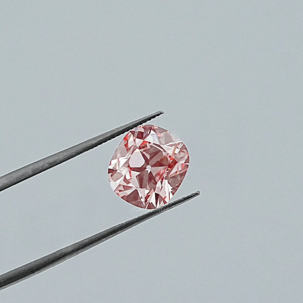 Fancy Vivid Pink Old Mine Cushion Lab-Diamond Loose