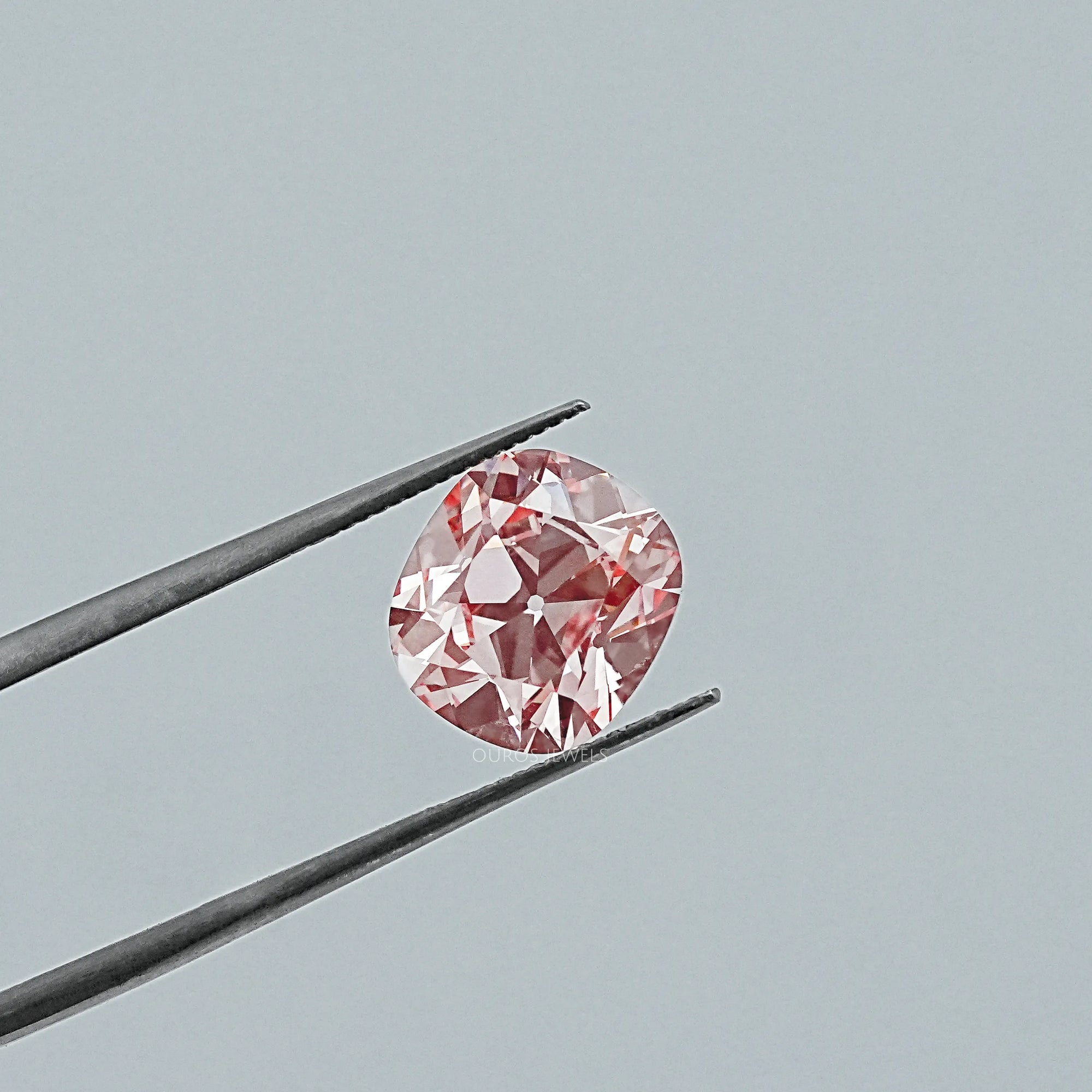 Fancy Vivid Pink Old Mine Cushion Lab-Diamond Loose