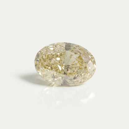 Fancy Yellow Oval Cut Lab Grown Diamond