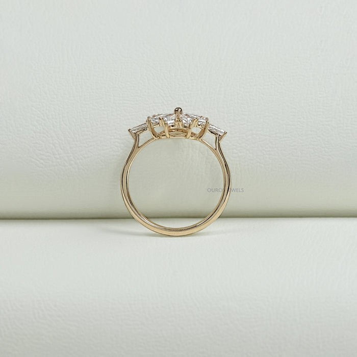 Kite Diamond Floral Anniversary Ring