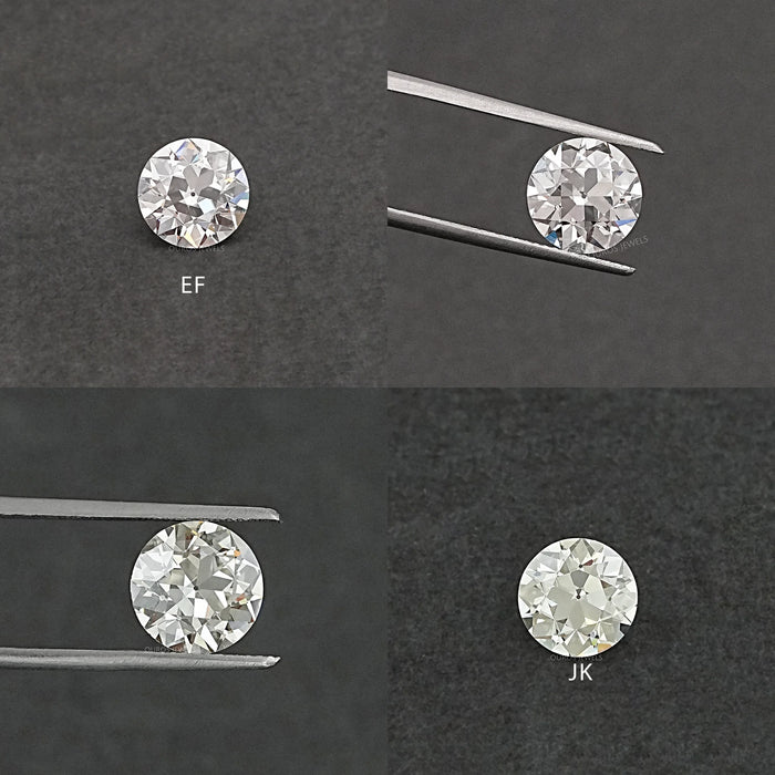 Flower Pattern Old European Cut Round Diamond