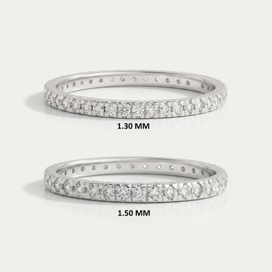Round Lab Grown Diamond Eternity Band