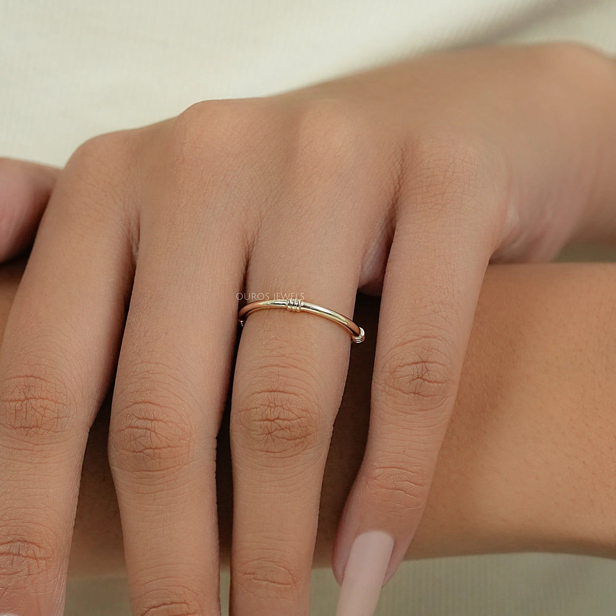 Yellow Gold Plain Wedding Band Ring