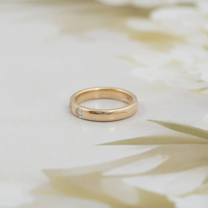 Gypsy Set Diamond Wedding Band