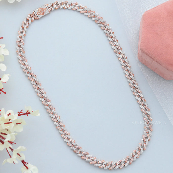 Two Tone Round Miami Cuban Chain