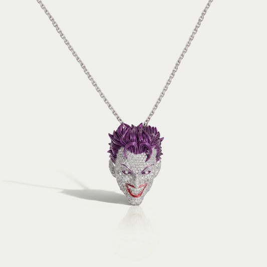 Iced Out Joker Hip Hop Diamond Pendant