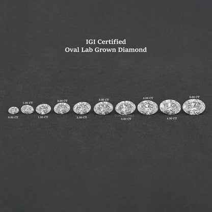 Oval Cut Lab Grown Certified Diamond Loose