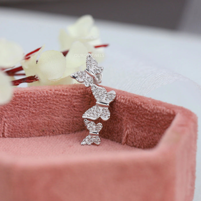 Butterfly Lab Grown Diamond Drop Earrings