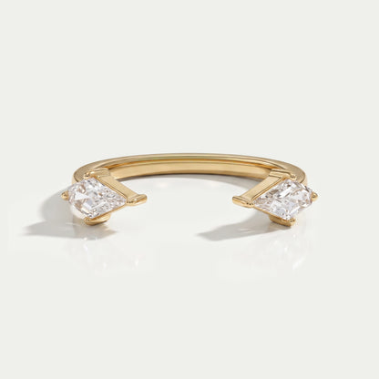 Open Cuff Lab Diamond Dainty Ring Ring