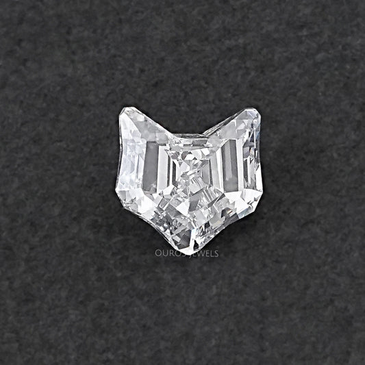 Antique Shape Cat Face Cut Lab Grown Diamond Loose