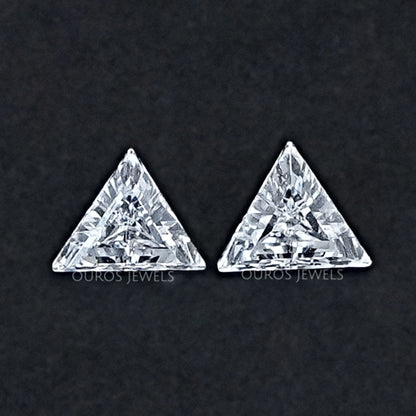 Step Cut Triangle Lab Diamond For Matching Pair Loose