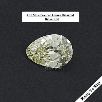 Old Mine Pear Cut Lab Grown Diamond Loose