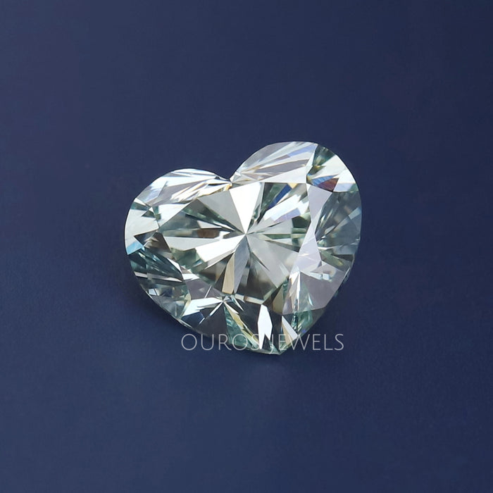 Certified Loose Heart Shaped Green Lab Diamond