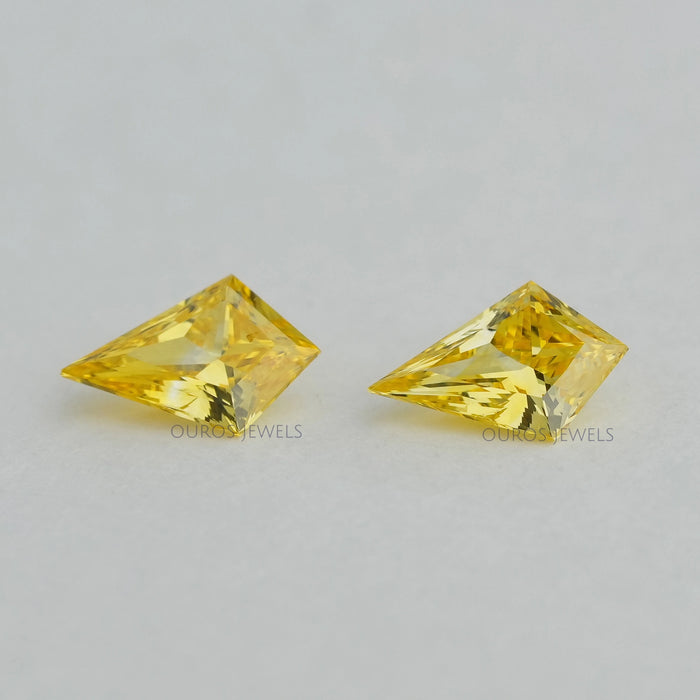 Kite Shaped Yellow Lab Diamonds