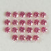 front view of pink round cut loose lab grown diamonds