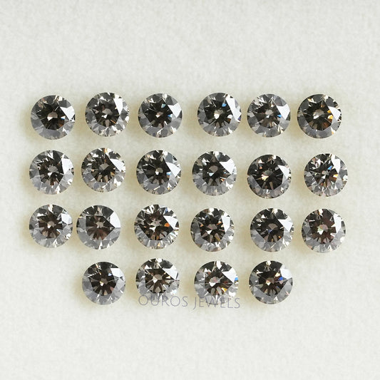 Black Round Cut Lab Grown Diamond Loose