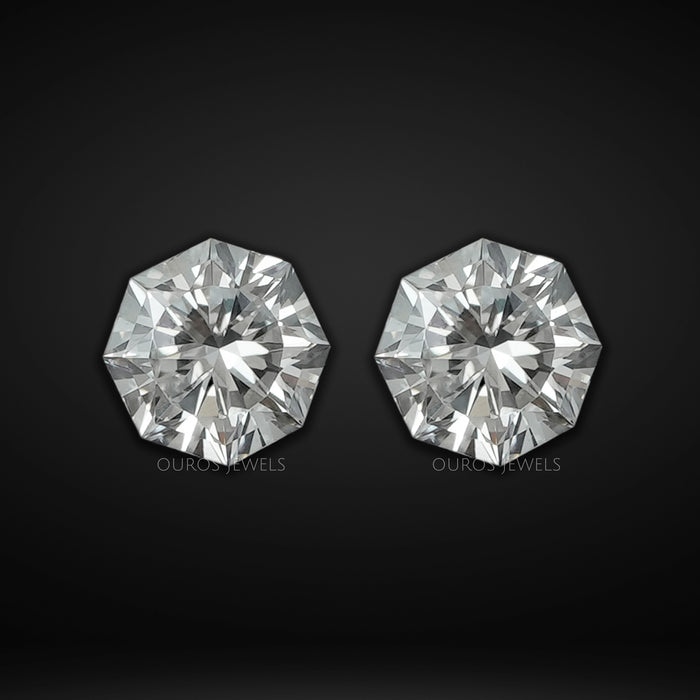 Matching Octagon Lab Diamond Loose Pair