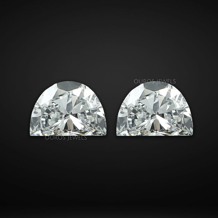 Half Moon Cut Matching Lab Grown Diamond