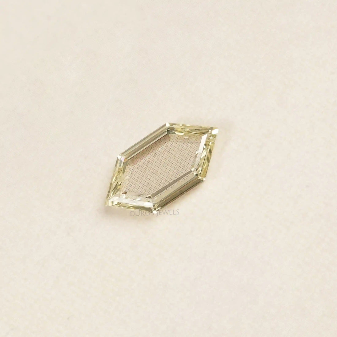 Fancy Yellow Portrait Hexagon Cut Lab Grown Diamond