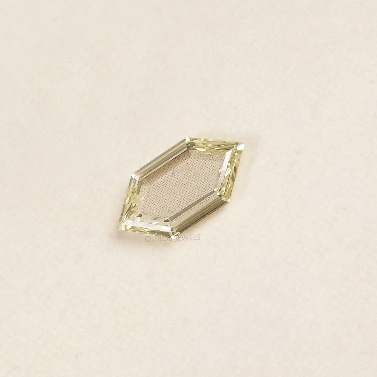 Fancy Yellow Portrait Hexagon Cut Lab Grown Diamond