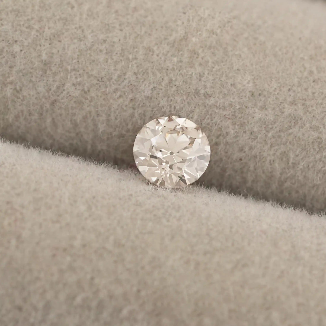 Flower Pattern Old European Round Cut Loose Diamond